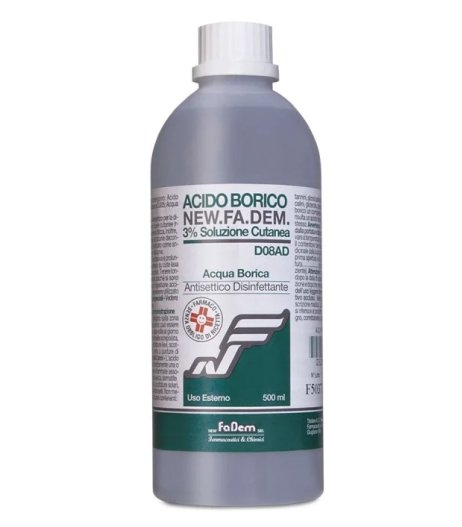 ACIDO BORICO NEW F*3% FL 500ML - Farmapre