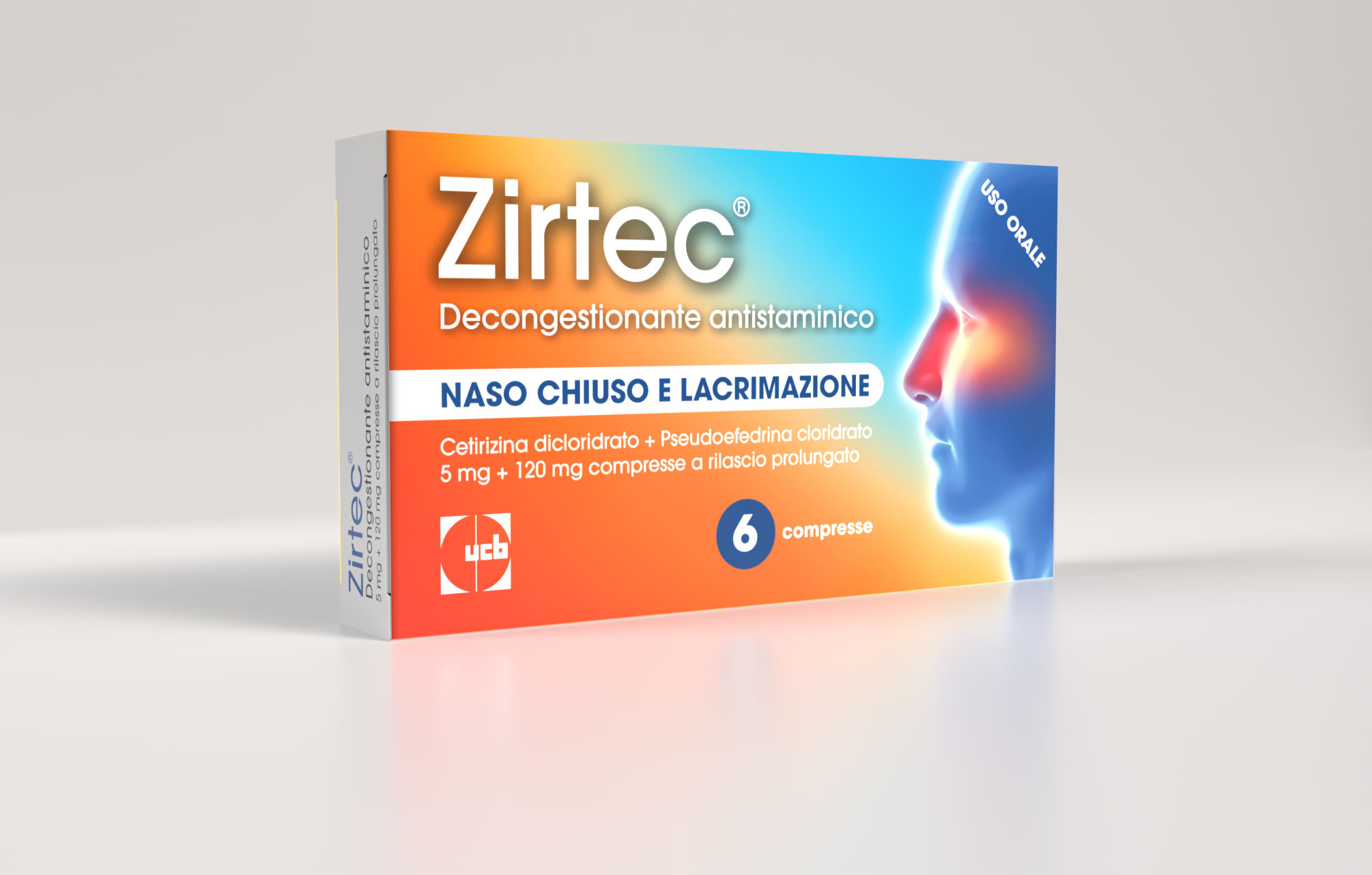 ZIRTEC DECONG ANT*6CPR 5+120MG - Farmapre