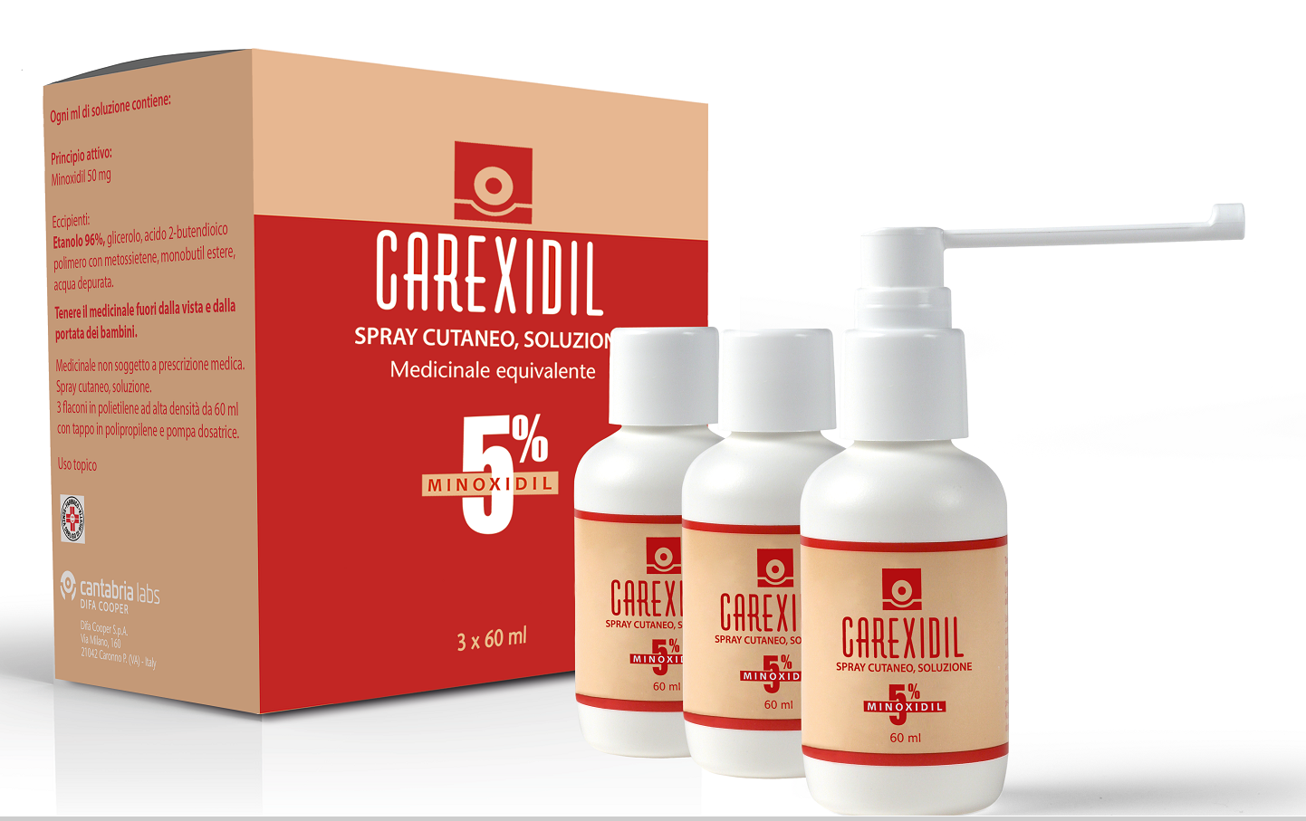 CAREXIDIL*3FL SOLUZ CUT 60ML5% - Farmapre