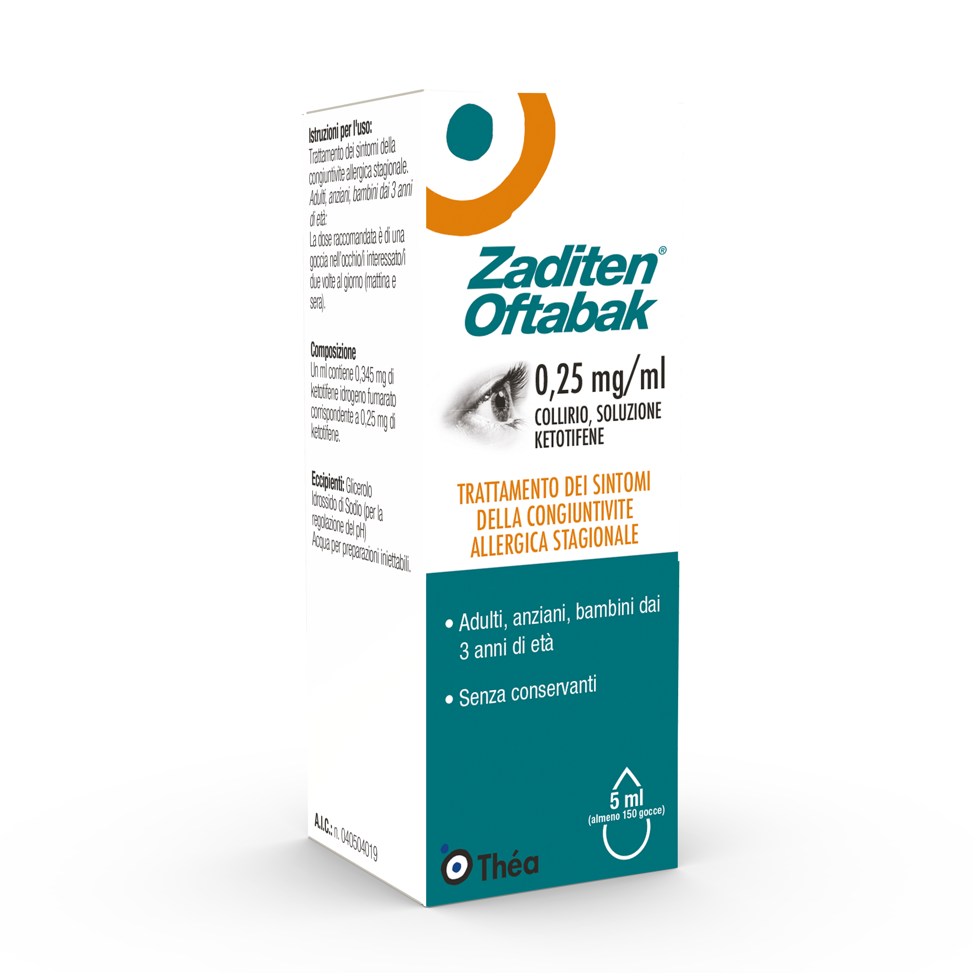 ZADITEN OFTABAK*COLLIRIO FL5ML - Farmapre