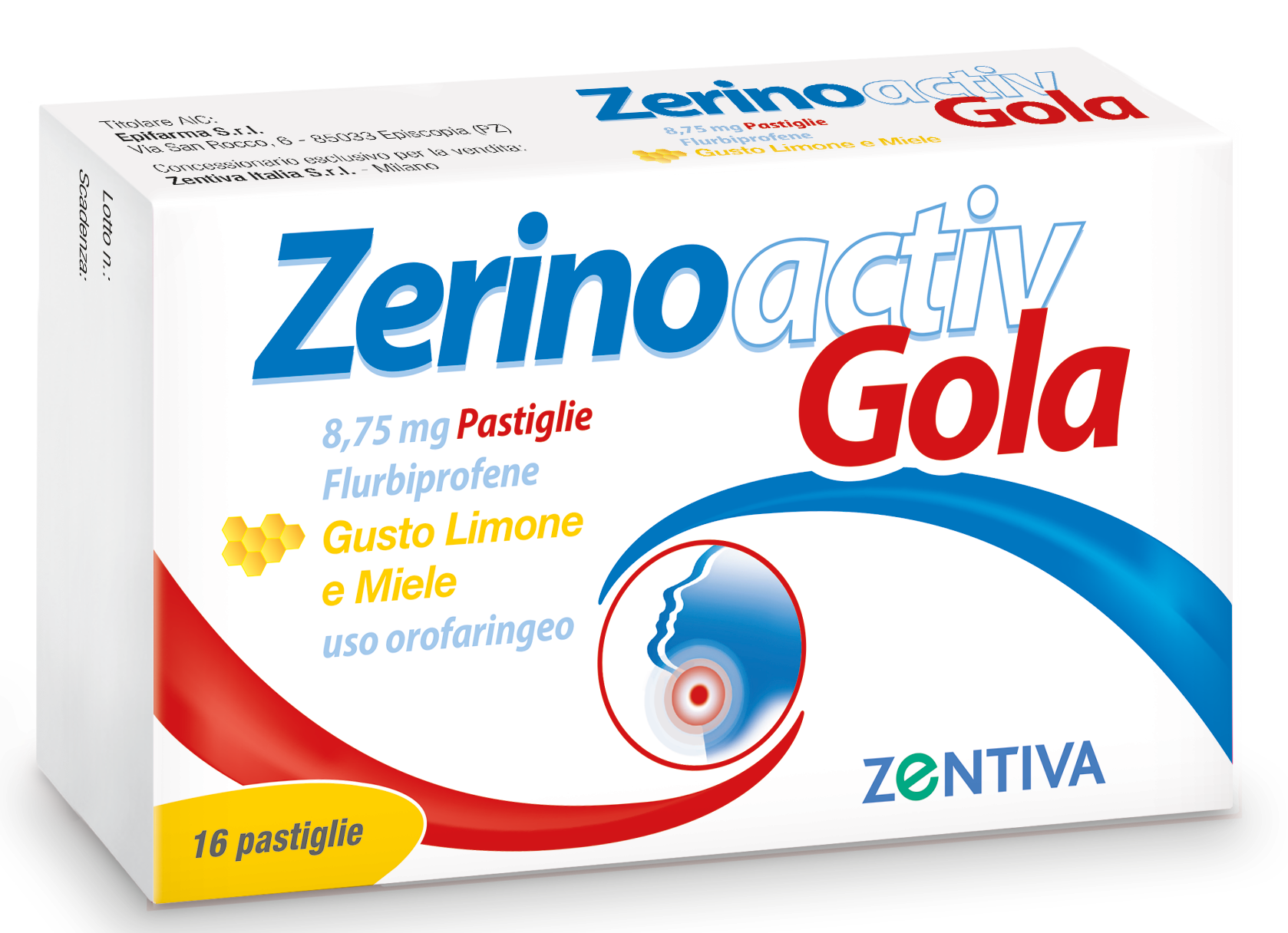 ZERINOACTIV GOLA*16PASTL LIM M - Farmapre
