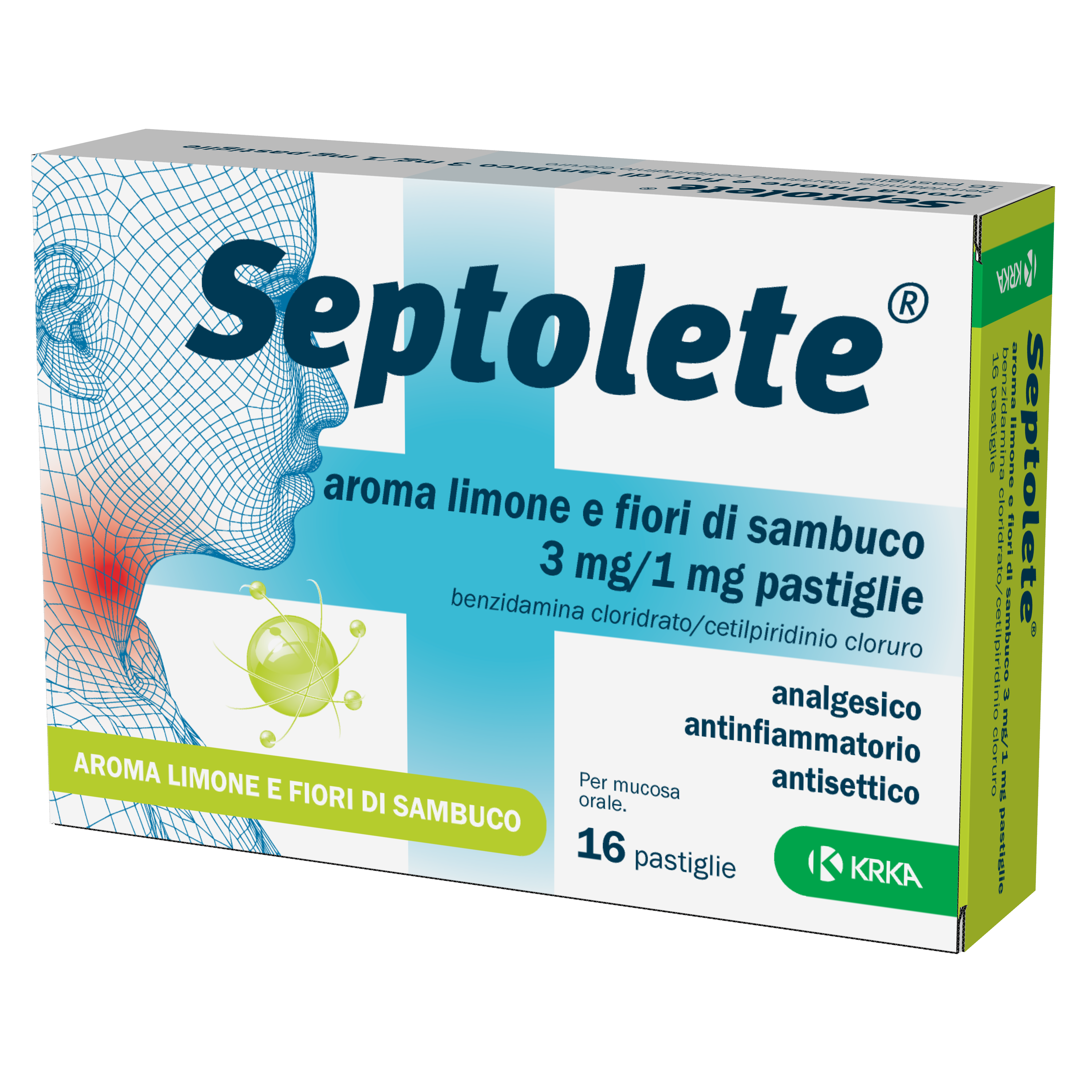 SEPTOLETE*16PAST3+1MG LIM FIOR - Farmapre