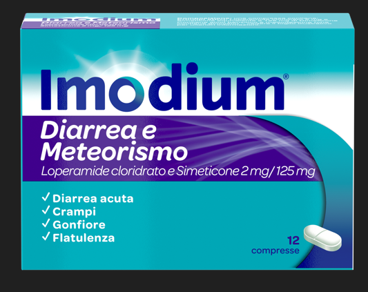 IMODIUM DIARREA E METEOR*12CPR - Farmapre