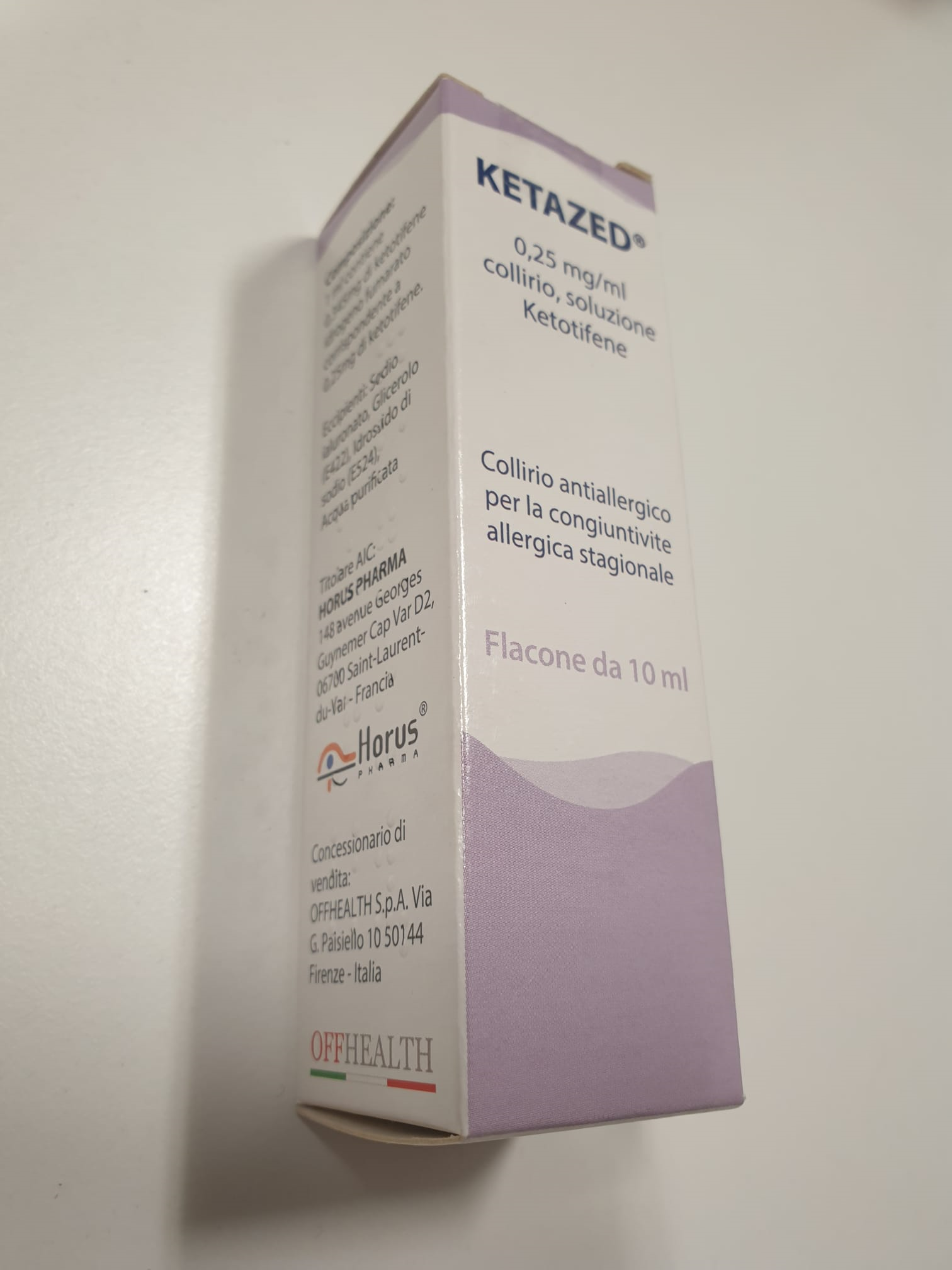 KETAZED*COLL 1FL 10ML0,25MG/ML - Farmapre