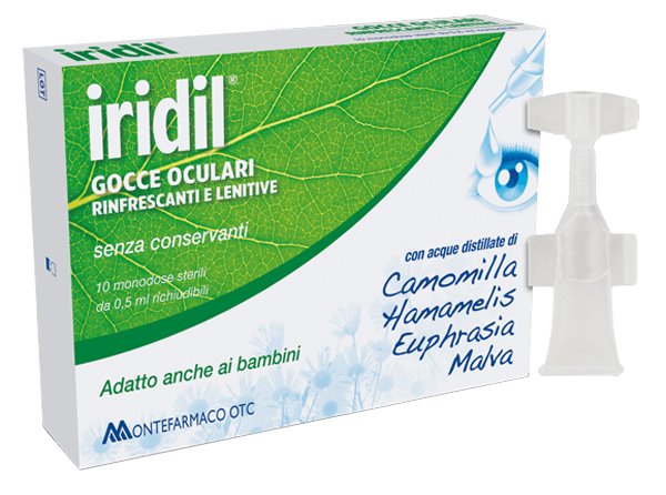 GOCCE OCULARI IRIDIL 10 AMPOLLE MONODOSE RICHIUDIBILI 0,5 ML - Farmapre