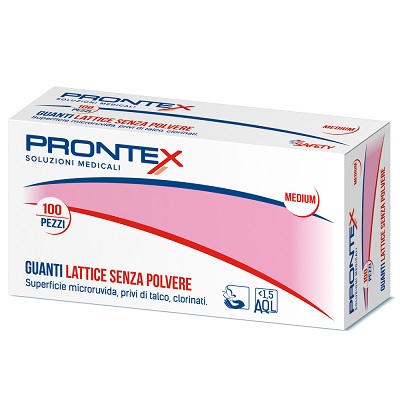 PRONTEX GUANTO IN LATTICE SENZA POLVERE GRANDE 100 PEZZI - Farmapre