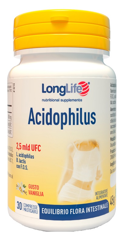 LONGLIFE ACIDOPHILUS 30 COMPRESSE MASTICABILI - Farmapre