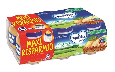 MELLIN OMOGENEIZZATO PERA 100 G 6 PEZZI - Farmapre