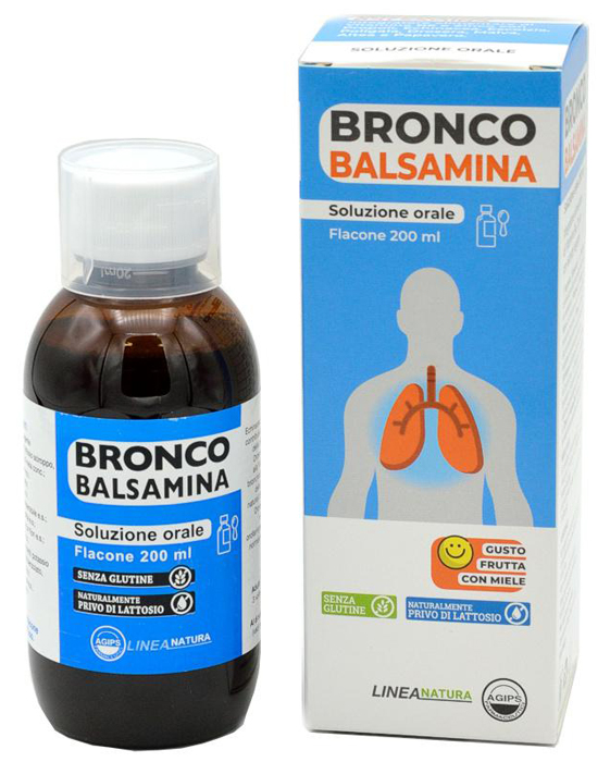 BRONCOBALSAMINA SOLUZIONE ORALE 200 ML GUSTO FRUTTA CON MIELE - Farmapre