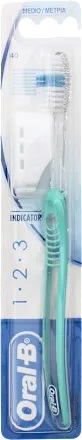 ORALB 123 INDICATOR SPAZZOLINO MANUALE SETOLE 40 MEDIE - Farmapre