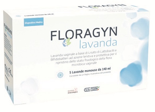 LAVANDA VAGINALE A BASE DI LATTOBACILLI LISATI FLORAGYN LAVANDA 140ML 5FLACONI - Farmapre