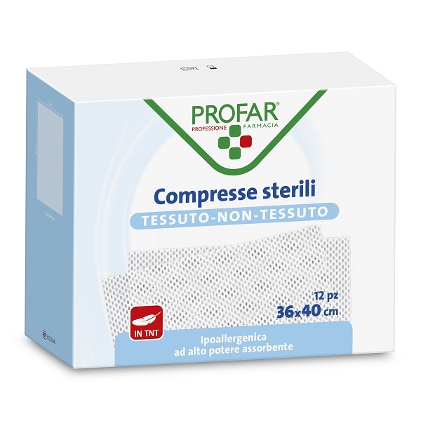 GARZA COMPRESSA TESSUTO NON TESSUTO 36X40 CM PROFAR - Farmapre