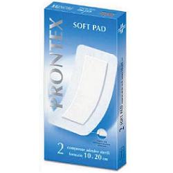 GARZA COMPRESSA PRONTEX SOFT PAD AUTOADESIVA 10X20CM 2 PEZZI - Farmapre