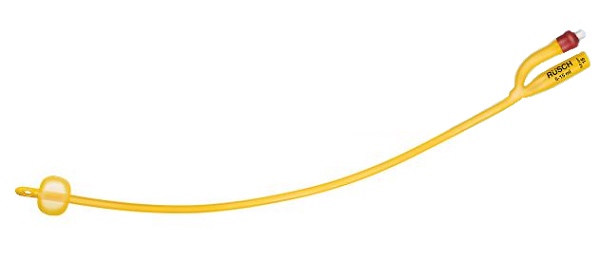 CATETERE FOLEY A MEDIA PERMANENZA  RUSCH GOLD PLUS A 2 VIE IN SILKOLATEX LATTICE-SILICONE PER ADULTO CH16 LUNGHEZZA 40 CM PUNTA CILINDRICA A 2 FORI PALLONCINO 30-50 ML 1 PEZZO - Farmapre