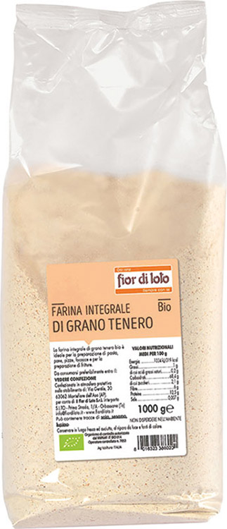 FARINA INTEGRALE DI GRANO TENERO 1 KG - Farmapre