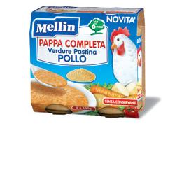 MELLIN PAPPA COMPLETA POLLO 250 G 2 PEZZI - Farmapre