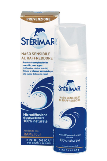 STERIMAR NASO SENSIBILE AL RAFFREDDORE ACQUA DI MARE SPRAY 100 ML - Farmapre