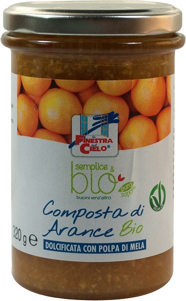 COMPOSTA DI ARANCE CON POLPA DI MELA BIO 320 G - Farmapre