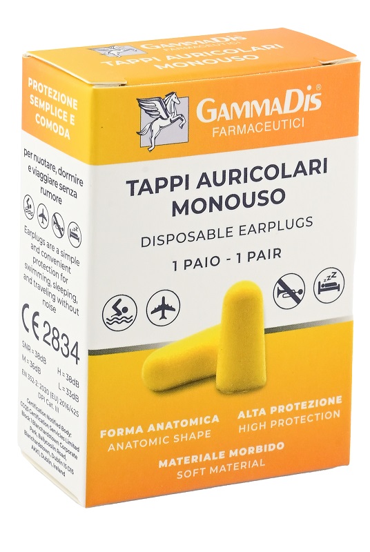 TAPPO AURICOLARE EAR GOMMAPIUMA 2 PEZZI GAMMADIS - Farmapre
