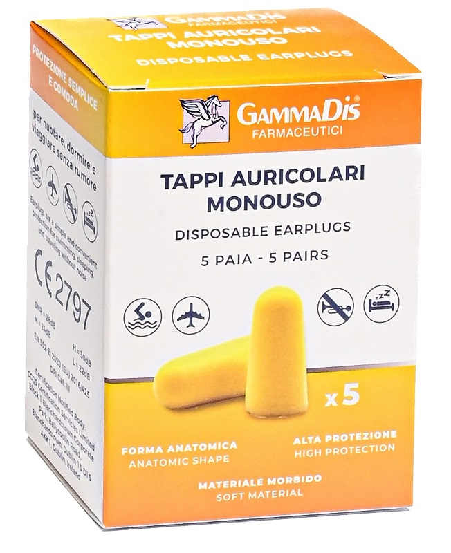 TAPPO AURICOLARE EAR GOMMAPIUMA 10 PEZZI GAMMADIS - Farmapre