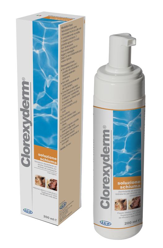 CLOREXYDERM SOLUZIONE SCHIUMA 200 ML - Farmapre