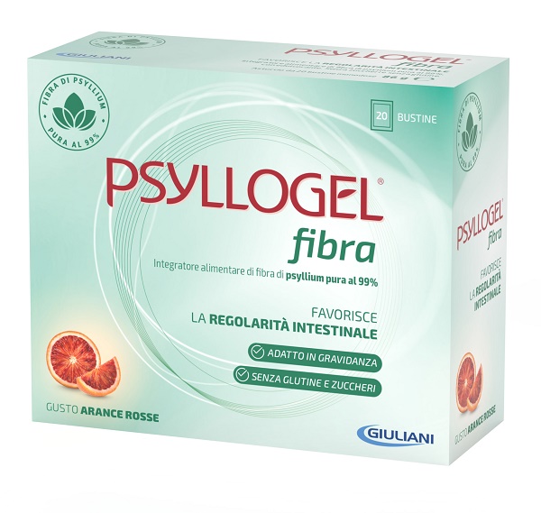 PSYLLOGEL FIBRA ARANCE ROSSE 20 BUSTINE - Farmapre