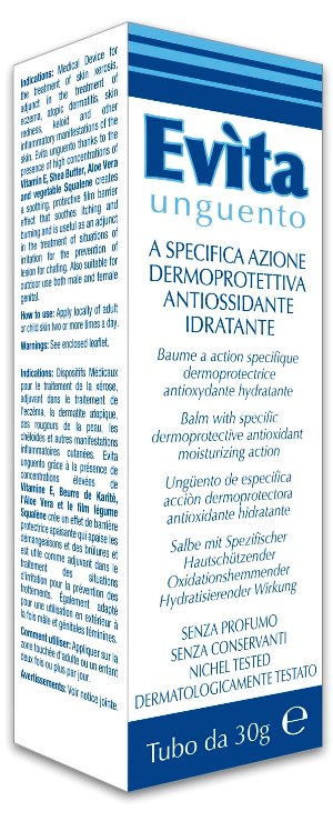 EVITA UNGUENTO A SPECIFICA AZIONE DERMOPROTETTIVA ANTIOSSIDANTE IDRATANTE 30 ML - Farmapre