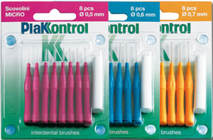 PLAKKONTROL SCOVOLINO CON MANICO MIDI 0,7 8 PEZZI - Farmapre