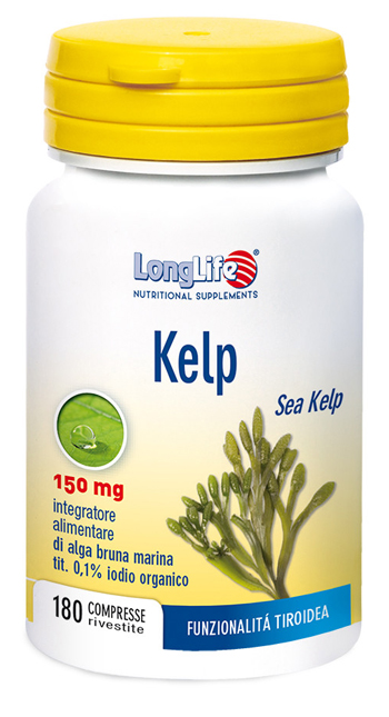 LONGLIFE KELP ALGA BRUNA 180 COMPRESSE - Farmapre