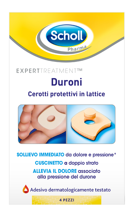CEROTTO PROTETTIVO PER DURONI SCHOLL IN LATTICE 4 PEZZI - Farmapre