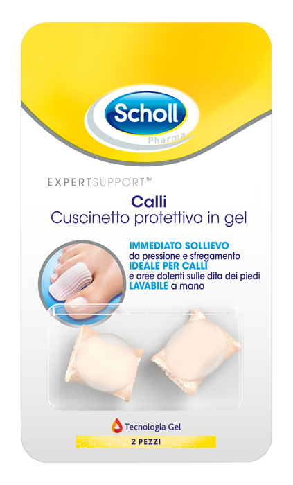 CUSCINETTI PROTETTIVI PER PIEDI CALLI SCHOLL GELACTIV 2 PEZZI - Farmapre