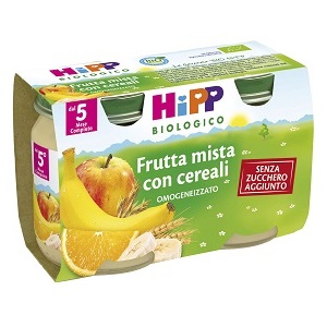 HIPP BIO HIPP BIO OMOGENEIZZATO FRUTTA MISTA CON CEREALI 2X125 G - Farmapre