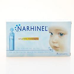 SOLUZIONE FISIOLOGICA PER ASPIRATORE NASALE NARHINEL 20 FIALE DA 5ML - Farmapre