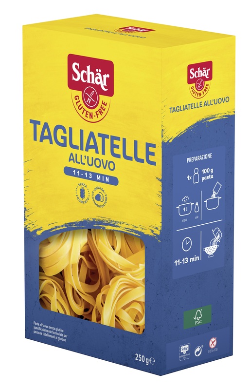 SCHAR TAGLIATELLE ALL'UOVO 250 G - Farmapre