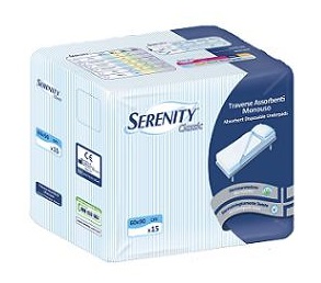 TRAVERSA SALVAMATERASSO PER INCONTINENZA SERENITY CLASSIC RIMBOCCABILE MISURA 80X180CM 30 PEZZI - Farmapre