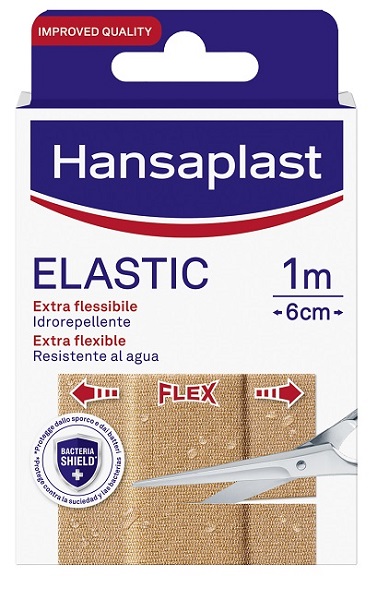 CEROTTO IN STRISCIA HANSAPLAST ELASTIC EXTRA FLESSIBILE 6 CM LUNGHEZZA 1 M 10 PEZZI - Farmapre