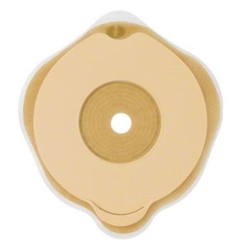 PLACCA PIANA FLEXIMA KEY 60 MM CON PROTETTORE CUTANEO IDROCOLLOIDALE E FLANGIA 5 PEZZI - Farmapre