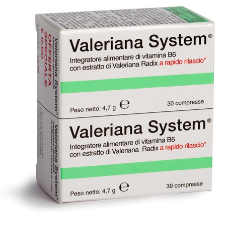 VALERIANA SYSTEM 30 COMPRESSE + 30 COMPRESSE - Farmapre