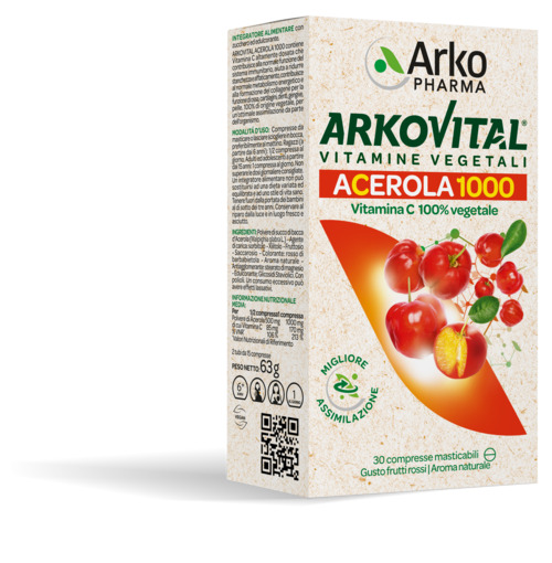 ARKOVITAL ACEROLA 1000 30 COMPRESSE MASTICABILI - Farmapre
