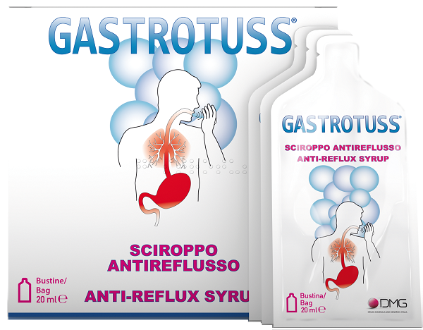 SCIROPPO ANTIREFLUSSO GASTROTUSS 25 BUSTINE MONODOSE 20 ML - Farmapre
