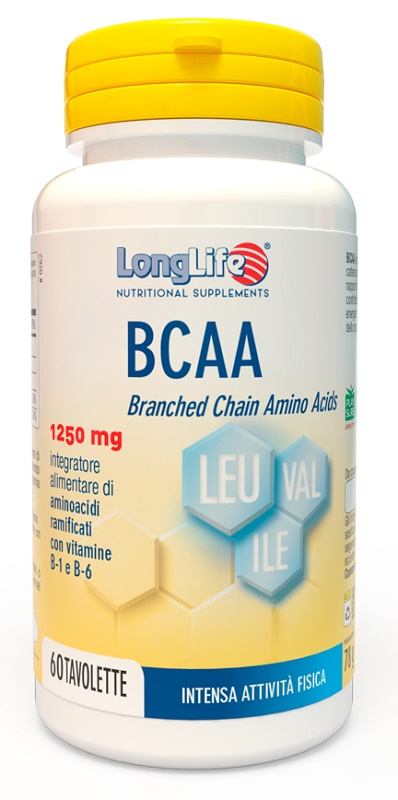 LONGLIFE BCAA 1250 MG 60 TAVOLETTE - Farmapre