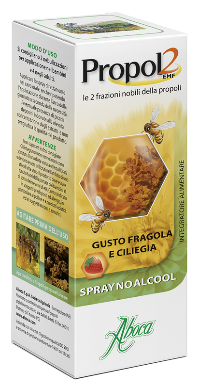 PROPOL2 EMF SPRAY NO ALCOOL FRAGOLA E CILIEGIA 30 ML - Farmapre