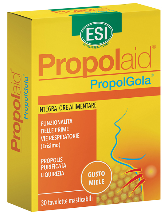 ESI PROPOLAID TAVOLETTE GOLA MIELE 30 TAVOLETTE - Farmapre