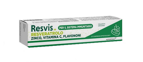 RESVIS XR ALFASIGMA 20 COMPRESSE EFFERVESCENTI DA 4 G - Farmapre