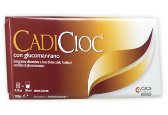 CADICIOC TAVOLETTA FONDENTE CON GLUCOMANNANO 100 G - Farmapre
