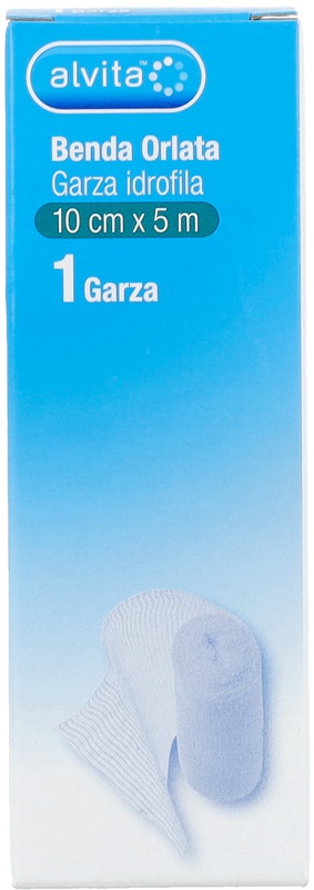 BENDA ORLATA GARZA IDROFILA ALVITA 10X500CM - Farmapre