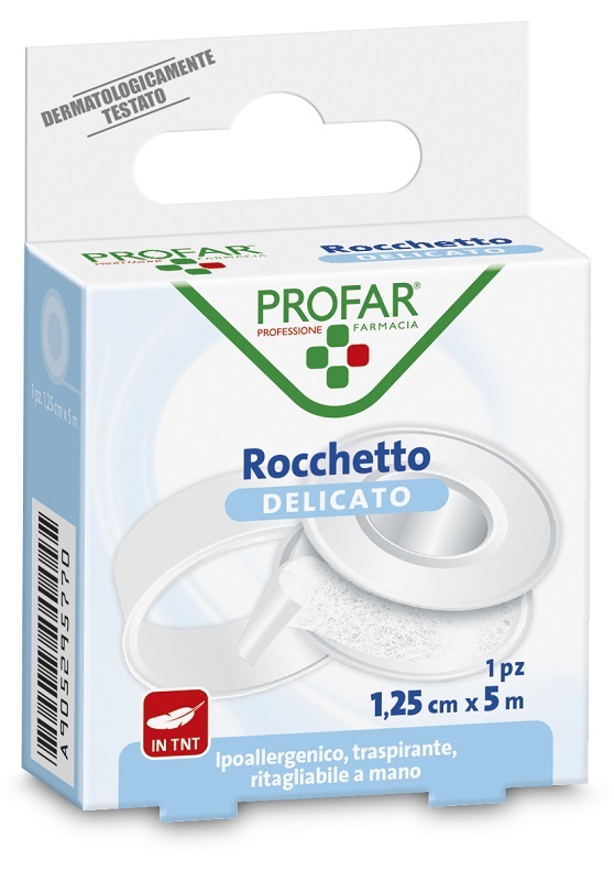 CEROTTO ROCCHETTO TESSUTO NON TESSUTO DELICATO CM 1,25X5 M PROFAR - Farmapre