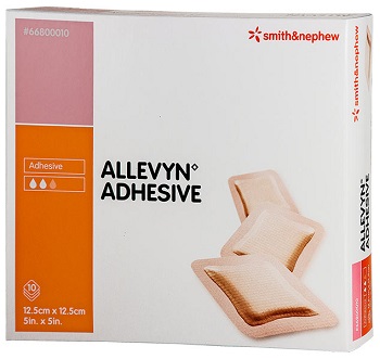 MEDICAZIONE IDROCELLULARE STERILE ALTAMENTE ASSORBENTE ADESIVA IN SCHIUMA DI POLIURETANO 12,5X12,5CM 10 PEZZI - Farmapre