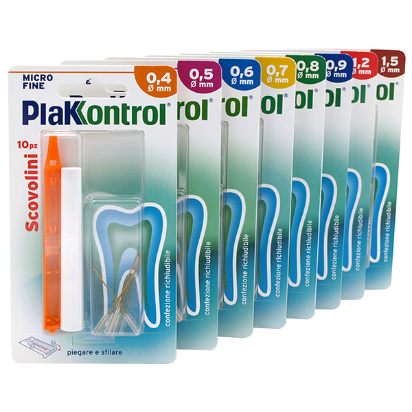 PLAKKONTROL MINIGRIP SCOVOLINO 0,9 MM 10 PEZZI - Farmapre