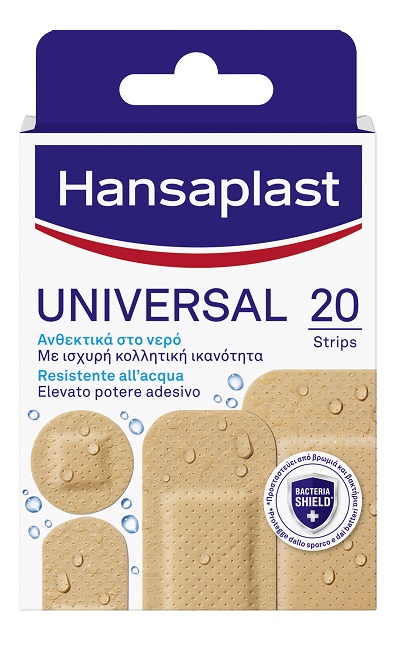 CEROTTO HANSAPLAST UNIVERSAL RESISTENTE ALL'ACQUA 4 FORME ASSORTITE 20 PEZZI - Farmapre